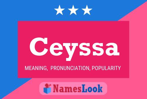 Ceyssa Name Poster