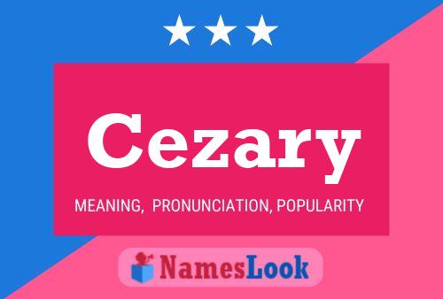 Cezary Name Poster