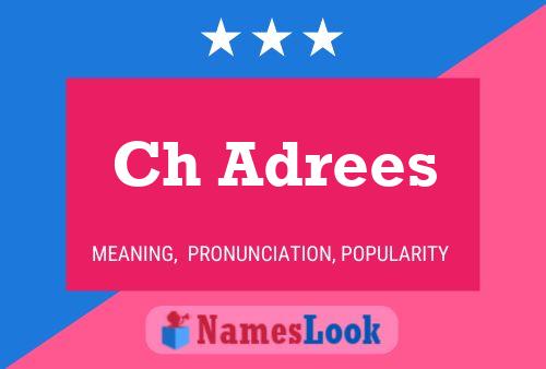 Ch Adrees Name Poster