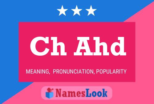 Ch Ahd Name Poster