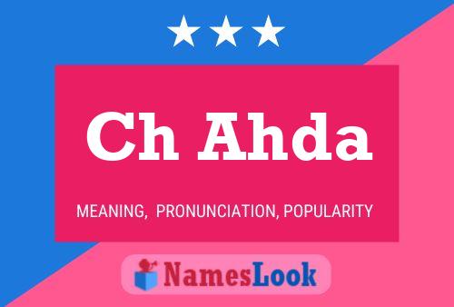 Ch Ahda Name Poster