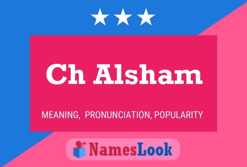 Ch Alsham Name Poster