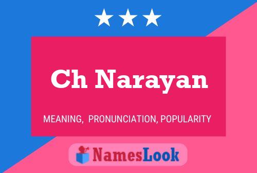 Ch Narayan Name Poster