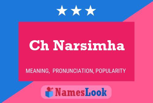 Ch Narsimha Name Poster