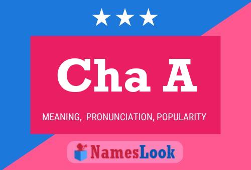 Cha A Name Poster