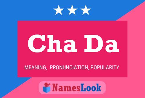 Cha Da Name Poster