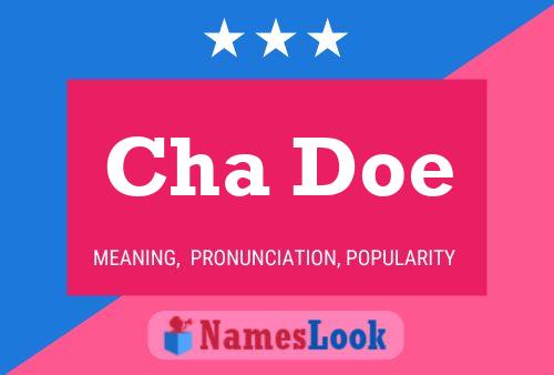 Cha Doe Name Poster