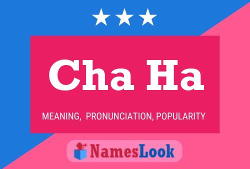 Cha Ha Name Poster