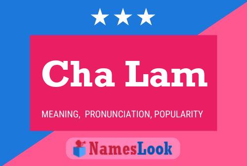 Cha Lam Name Poster