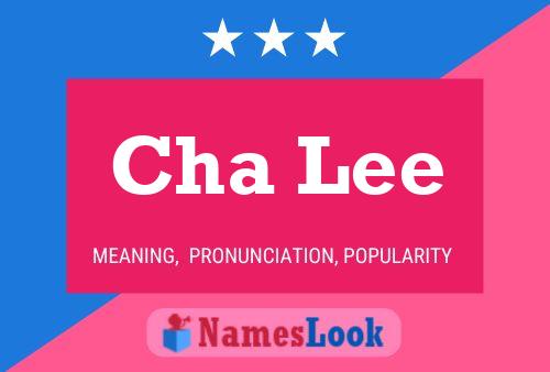 Cha Lee Name Poster