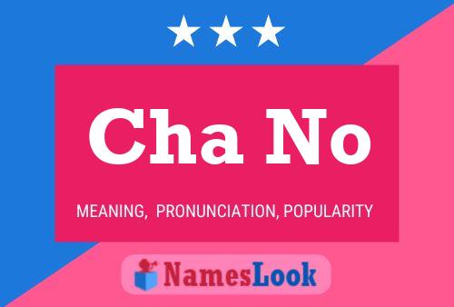 Cha No Name Poster