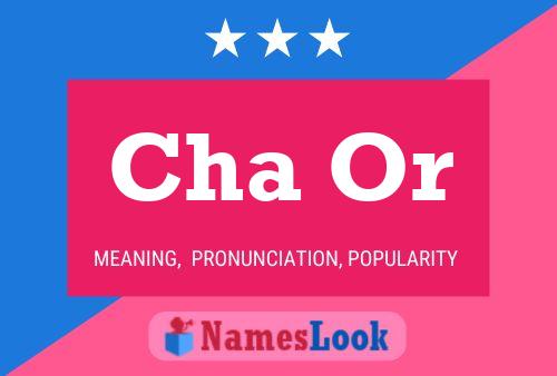 Cha Or Name Poster