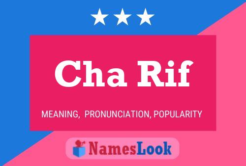 Cha Rif Name Poster