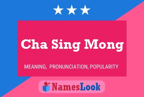 Cha Sing Mong Name Poster