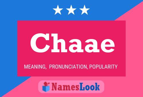 Chaae Name Poster