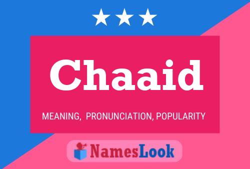 Chaaid Name Poster