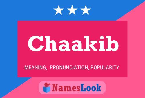 Chaakib Name Poster