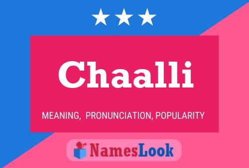 Chaalli Name Poster