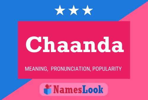 Chaanda Name Poster