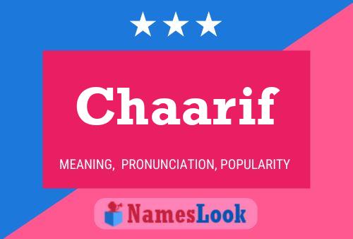 Chaarif Name Poster