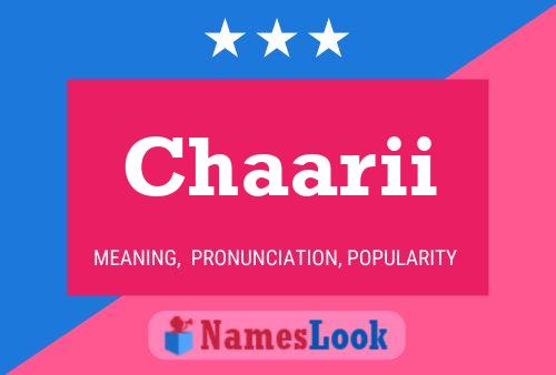 Chaarii Name Poster