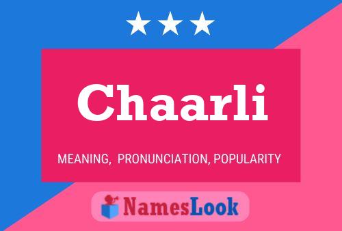 Chaarli Name Poster