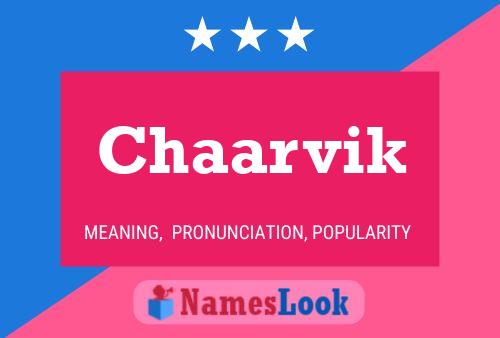 Chaarvik Name Poster