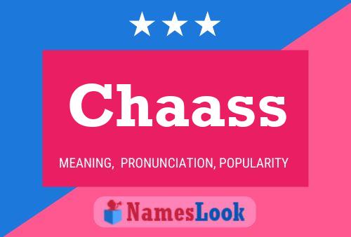 Chaass Name Poster