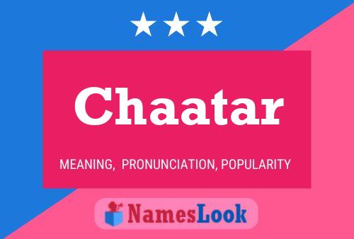 Chaatar Name Poster