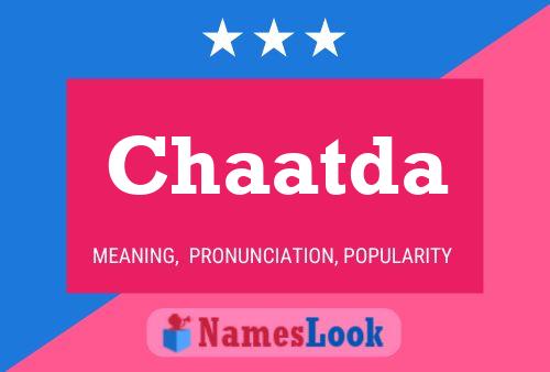 Chaatda Name Poster