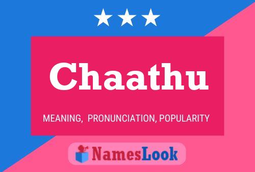 Chaathu Name Poster