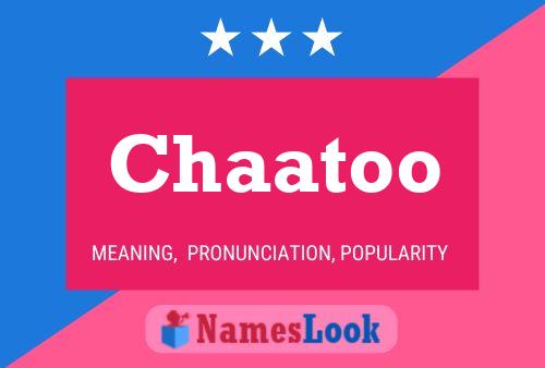 Chaatoo Name Poster