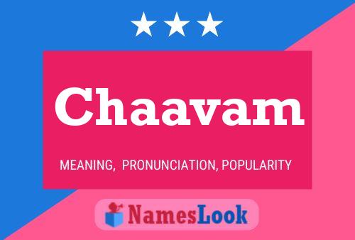 Chaavam Name Poster