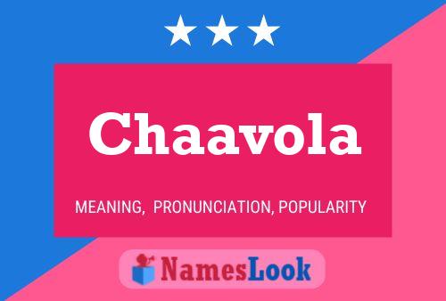 Chaavola Name Poster