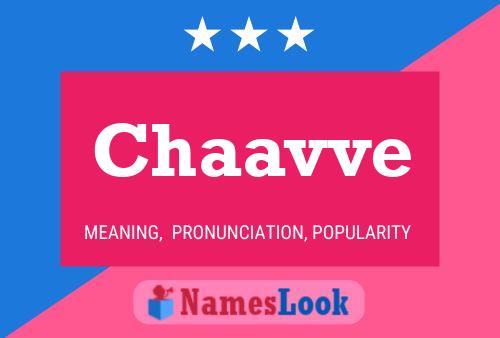 Chaavve Name Poster