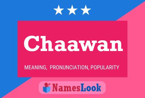 Chaawan Name Poster