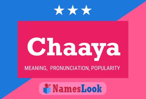 Chaaya Name Poster