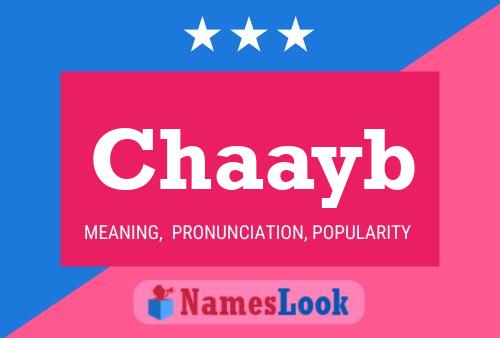 Chaayb Name Poster