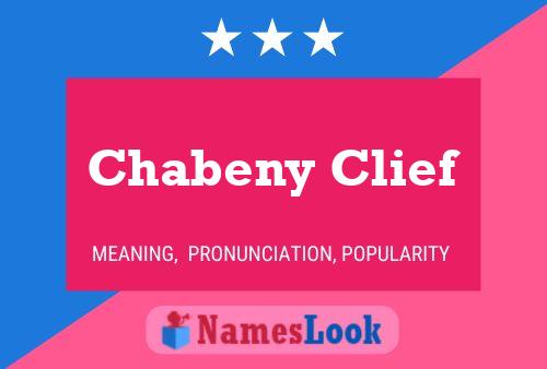 Chabeny Clief Name Poster