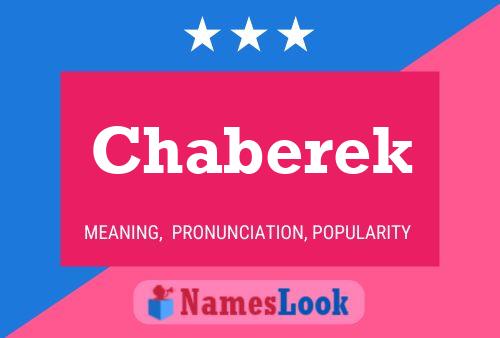 Chaberek Name Poster