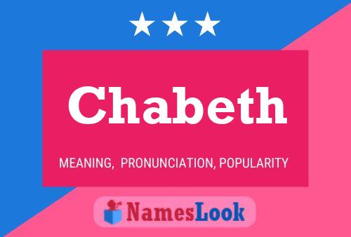 Chabeth Name Poster