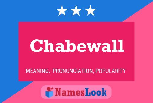 Chabewall Name Poster