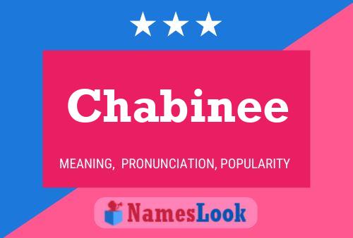 Chabinee Name Poster