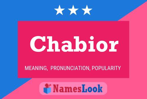 Chabior Name Poster