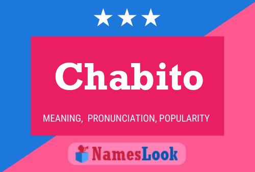 Chabito Name Poster