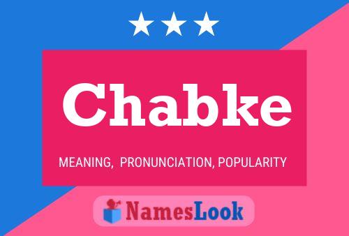 Chabke Name Poster