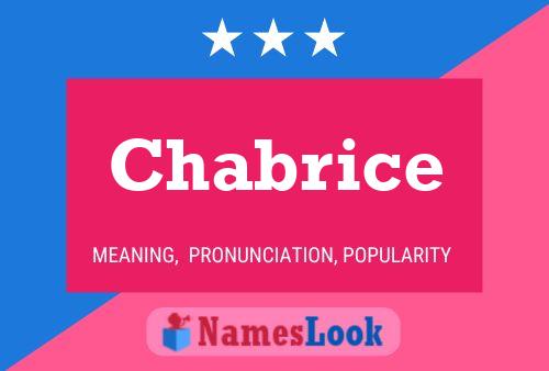 Chabrice Name Poster