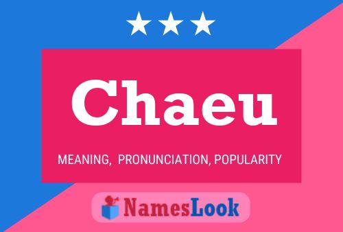 Chaeu Name Poster