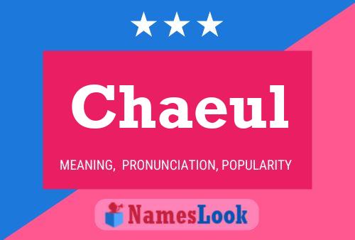 Chaeul Name Poster