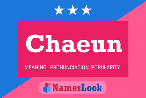 Chaeun Name Poster